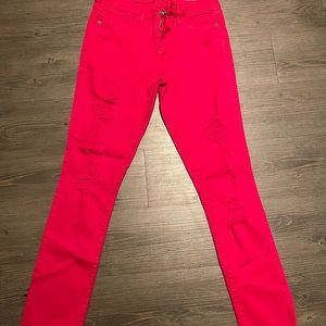 Bebe Hot Pink Jeans